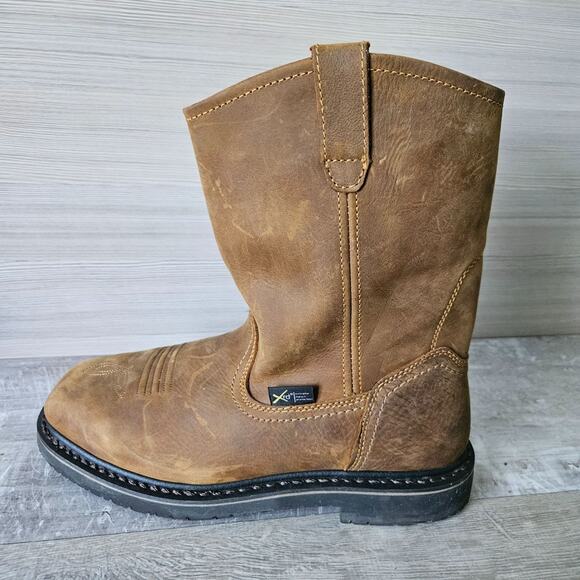 Hytest Other - Hytest Ryder Wellington Steel Toe Safety Work Boots Mens Size 10 Brown Leather